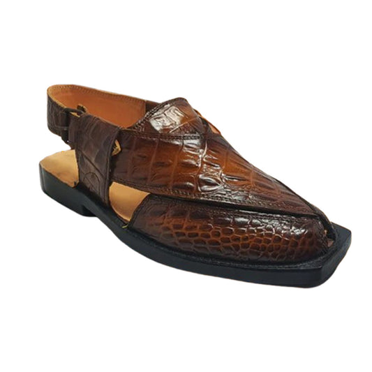 Men All Leather Peshwari