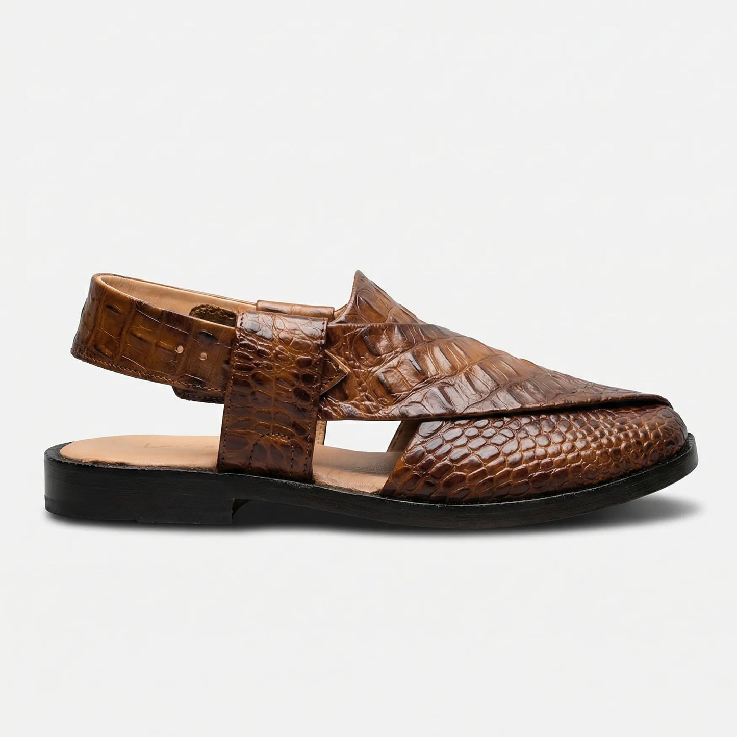 Alligator Brown Sandal (S 318)