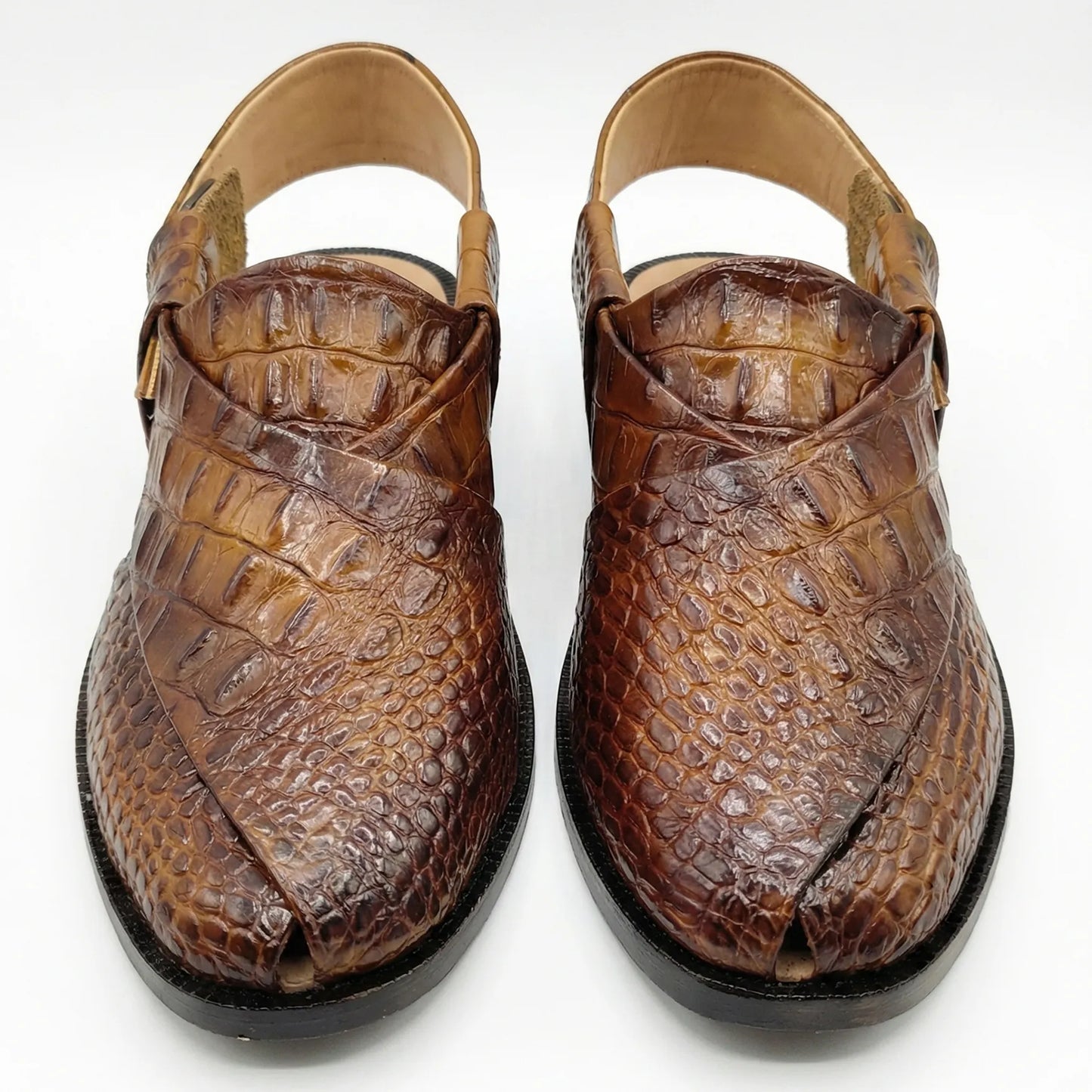 Alligator Brown Sandal (S 318)