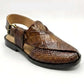 Alligator Brown Sandal (S 318)